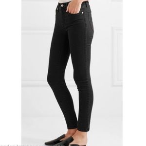 Madewell High Rise Faded Black Denim Jeans
